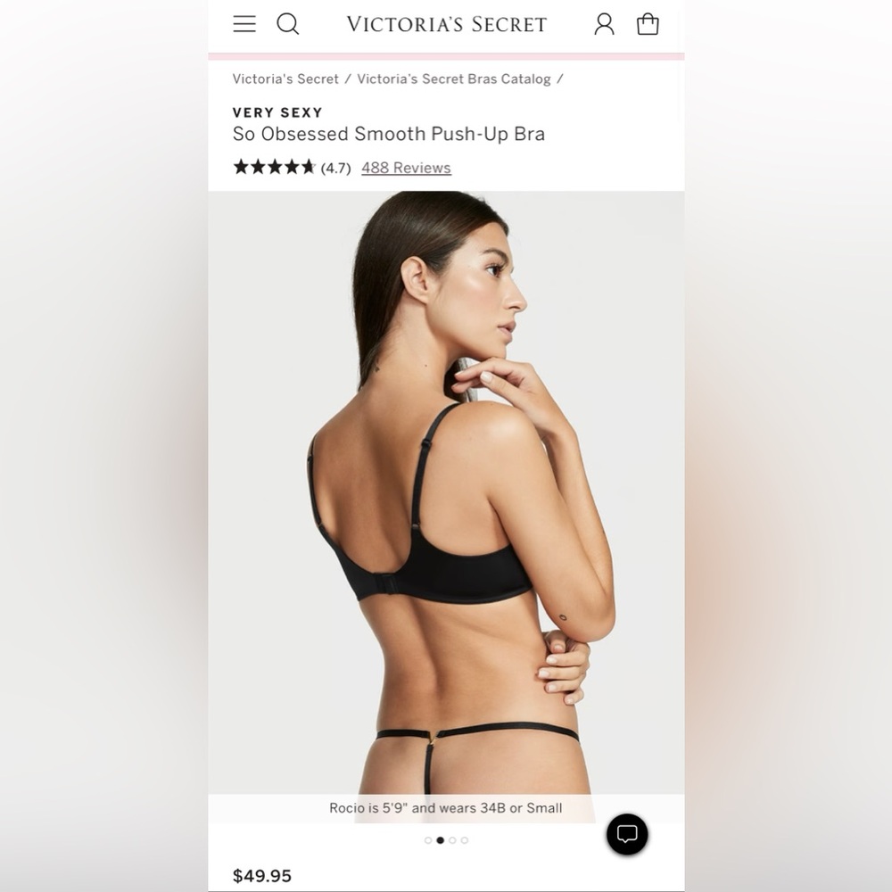 New So Obsessed push up bra